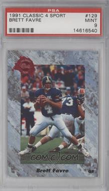 1991 Classic Draft Picks - [Base] #129 - Brett Favre [PSA 9 MINT]