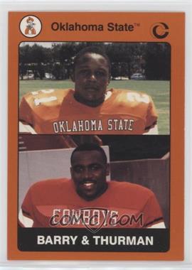 1991 Collegiate Collection Oklahoma State University Cowboys - [Base] #78 - Barry Sanders, Thurman Thomas
