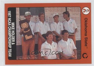 1991 Collegiate Collection Oklahoma State University Cowboys - [Base] #89 - Mike Holder & 1987 NCAA Championship Team