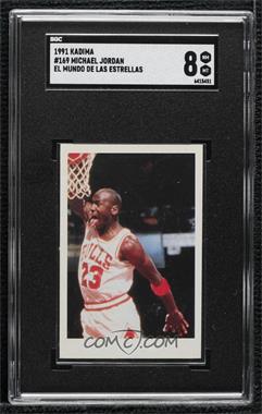 1991 El Mundo de las Estrellas Stickers - [Base] #169 - Michael Jordan [SGC 8 NM/Mt]