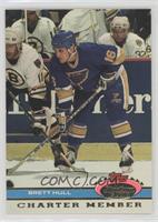 Brett Hull (Boston Bruins in Background)