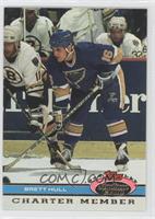 Brett Hull (Boston Bruins in Background)