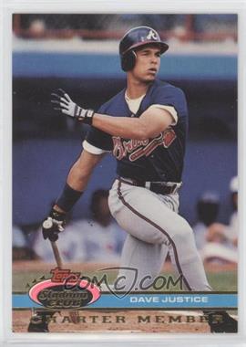 1991 Stadium Club Charter Member - [Base] #_DAJU - David Justice