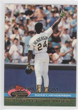 1991 Stadium Club Charter Member - [Base] #_RIHE.1 - Rickey Henderson (AL MVP)