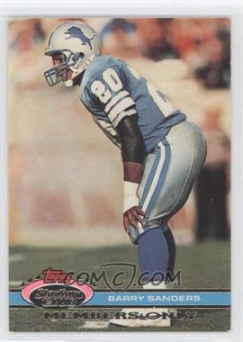 1991 Topps Stadium Club Members Only - [Base] #_BASA - Barry Sanders