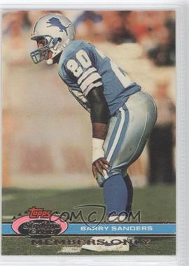 1991 Topps Stadium Club Members Only - [Base] #_BASA - Barry Sanders