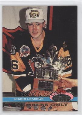 1991 Topps Stadium Club Members Only - [Base] #_MALE.1 - Mario Lemieux (Mario Repeats As MVP)