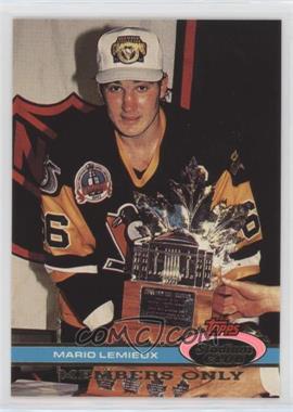 1991 Topps Stadium Club Members Only - [Base] #_MALE.1 - Mario Lemieux (Mario Repeats As MVP)