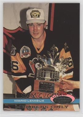 1991 Topps Stadium Club Members Only - [Base] #_MALE.1 - Mario Lemieux (Mario Repeats As MVP)