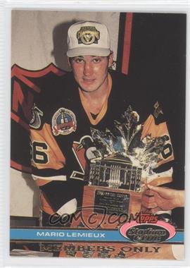 1991 Topps Stadium Club Members Only - [Base] #_MALE.1 - Mario Lemieux (Mario Repeats As MVP)