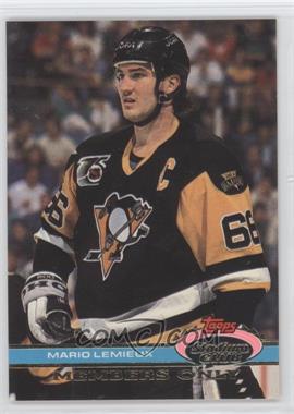 1991 Topps Stadium Club Members Only - [Base] #_MALE.2 - Mario Lemieux (Takes 3rd Ross Trophy)
