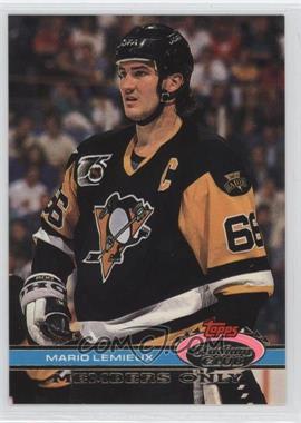 1991 Topps Stadium Club Members Only - [Base] #_MALE.2 - Mario Lemieux (Takes 3rd Ross Trophy)