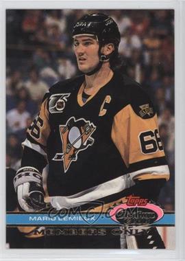 1991 Topps Stadium Club Members Only - [Base] #_MALE.2 - Mario Lemieux (Takes 3rd Ross Trophy)