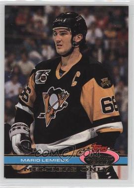 1991 Topps Stadium Club Members Only - [Base] #_MALE.2 - Mario Lemieux (Takes 3rd Ross Trophy)