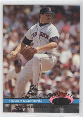 1991 Topps Stadium Club Members Only - [Base] #_ROCL - Roger Clemens