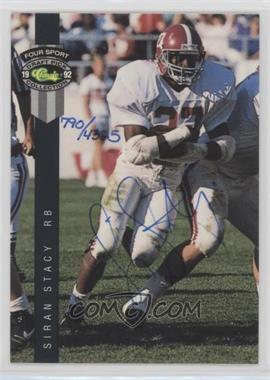 1992 Classic Four Sport Draft Pick Collection - Autographs - Numbered #_SIST - Siran Stacy /4325