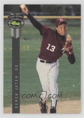 1992 Classic Four Sport Draft Pick Collection - [Base] - Gray Bar #231 - Derek Jeter [EX to NM]