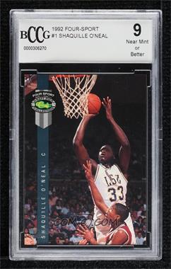 1992 Classic Four Sport Draft Pick Collection - [Base] #1 - Shaquille O'Neal [BCCG 9 Near Mint or Better]