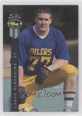 1992 Classic Four Sport Draft Pick Collection - [Base] #137 - Lance Olberding