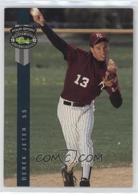 1992 Classic Four Sport Draft Pick Collection - [Base] #231 - Derek Jeter [EX to NM]