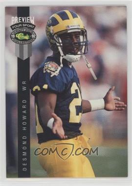 1992 Classic Four Sport Draft Pick Collection - Previews #2 - Desmond Howard /10000