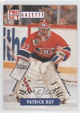 1992 Pro Set Gazette Promos - [Base] #2 - Patrick Roy