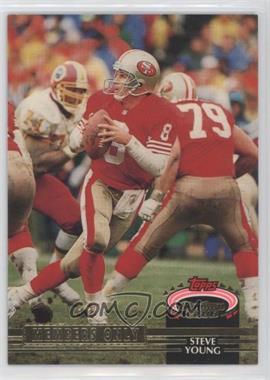 1992 Topps Stadium Club Members Only - Scoreboard #_STYO - Steve Young