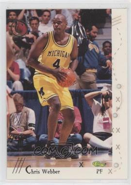 1993 Classic 4 Sport C3 - Gold Crown Cut Lasercut #1 - Chris Webber