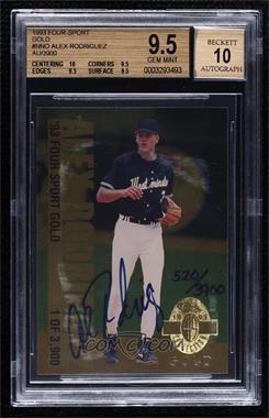 1993 Classic Four Sport Collection - Autographs - Gold #_ALRO - Alex Rodriguez /3900 [BGS 9.5 GEM MINT]