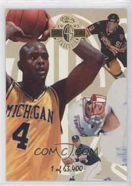 1993 Classic Four Sport Collection - Limited Prints #LP 1 - Chris Webber, Alexandre Daigle, Drew Bledsoe, Alex Rodriguez /63400