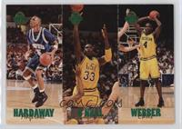 Shaquille O'Neal, Chris Webber, Anfernee Hardaway [EX to NM] #/65,600