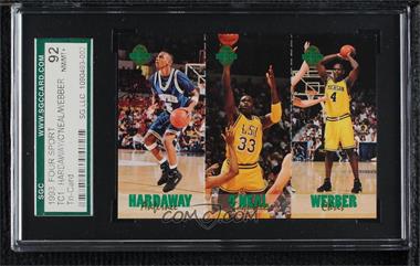 1993 Classic Four Sport Collection - Triple Card #TC1 - Shaquille O'Neal, Chris Webber, Anfernee Hardaway /65600 [SGC 92 NM/MT+ 8.5]