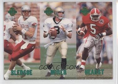 1993 Classic Four Sport Collection - Triple Card #TC2 - Drew Bledsoe, Garrison Hearst, Rick Mirer /65600