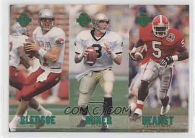 1993 Classic Four Sport Collection - Triple Card #TC2 - Drew Bledsoe, Garrison Hearst, Rick Mirer /65600