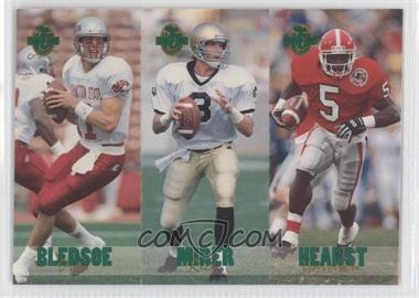 1993 Classic Four Sport Collection - Triple Card #TC2 - Drew Bledsoe, Garrison Hearst, Rick Mirer /65600