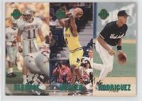 Drew Bledsoe, Chris Webber, Alex Rodriguez #/65,600