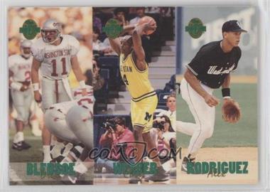 1993 Classic Four Sport Collection - Triple Card #TC5 - Drew Bledsoe, Chris Webber, Alex Rodriguez /65600