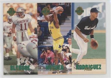1993 Classic Four Sport Collection - Triple Card #TC5 - Drew Bledsoe, Chris Webber, Alex Rodriguez /65600