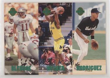 1993 Classic Four Sport Collection - Triple Card #TC5 - Drew Bledsoe, Chris Webber, Alex Rodriguez /65600