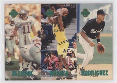1993 Classic Four Sport Collection - Triple Card #TC5 - Drew Bledsoe, Chris Webber, Alex Rodriguez /65600 [EX to NM]