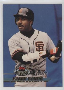 1993 Topps Stadium Club Members Only - [Base] #_BABO - Barry Bonds