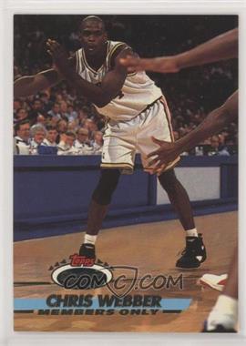 1993 Topps Stadium Club Members Only - [Base] #_CHWE - Chris Webber