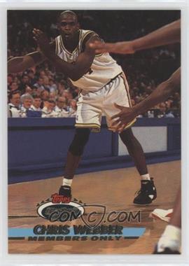 1993 Topps Stadium Club Members Only - [Base] #_CHWE - Chris Webber