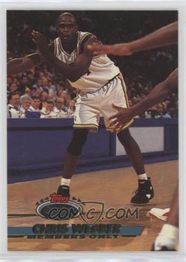 1993 Topps Stadium Club Members Only - [Base] #_CHWE - Chris Webber