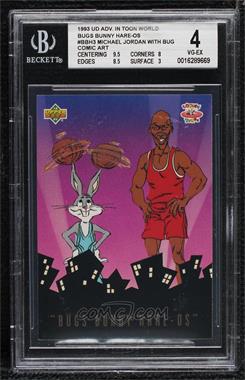 1993 Upper Deck Adventures in 'Toon World - Bugs Bunny Hare-Os #BBH3 - Michael Jordan, Bugs Bunny [BGS 4 VG‑EX]