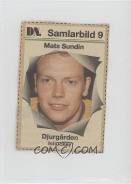 1994-95 Dagens Nyheter Min Idol - [Base] #9 - Mats Sundin