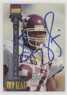 1994 Signature Rookies Tetrad - Signatures #33 - Greg Hill /7750