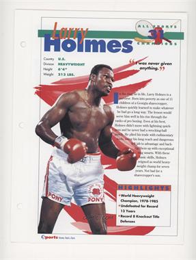 1994 Sports Heroes Feats & Facts - All-Sports Champions #31 - Larry Holmes [EX to NM]