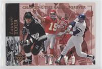 Joe Montana, Wayne Gretzky, Michael Jordan, Reggie Jackson [EX to NM]…