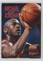 Michael Jordan (Shooting, Red Jersey, Orange Border Back) [Good to VG…